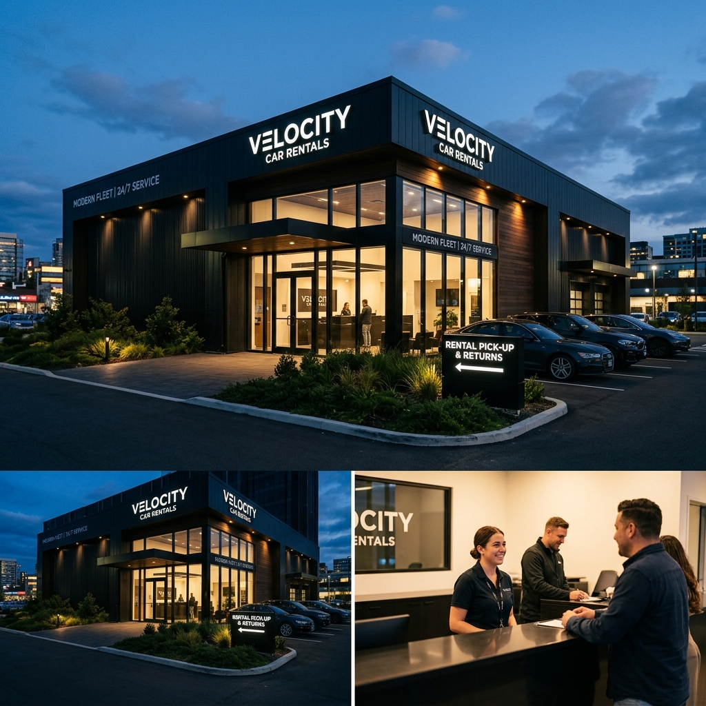 RideX office and team - vehicle rental company headquarters